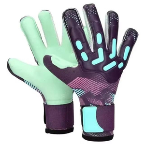 Guantes de portero duraderos con palma que absorbe los impactos y protección reforzada para los dedos, diseño profesional personalizado, guantes de portero de fútbol para hombre - Product Image 4