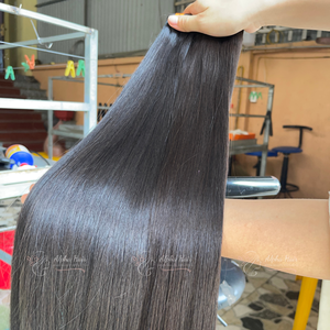 Listo para enviar Color personalizado Hueso sin procesar Recto Pelucas de cabello humano vietnamita Extensiones de cabello Remy frontal de encaje de cabello humano - Product Image 1