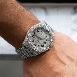 Custom Manufacturer Fully Iced Moissanite Stainless Steel Bussdown <b>Watch</b> Automatic Movement Luxury Hip Hop <b>Watch</b> for Men - Product Image 3