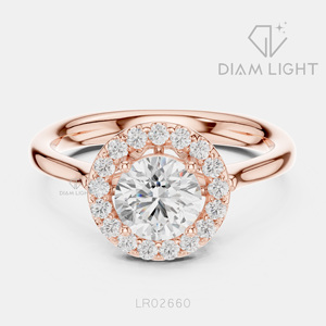 Bague de mariage ronde 0,85 carat, bijoux fins, certifiée IGI, or blanc 14 carats, diamant de laboratoire, bague de fiançailles et d'anniversaire - Product Image 5