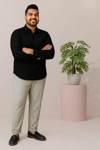 Camisa Formal de Hombre con Botones, Corte Slim Fit, Texturizada, Manga Larga, Polycotto, Ideal para Negocios y Reuniones - Product Image 3