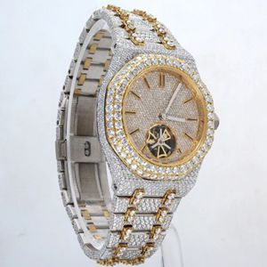 Fournisseur professionnel de montres en diamants cultivés en laboratoire pour hommes et cadeaux, prix d'usine en provenance d'Inde - Product Image 1