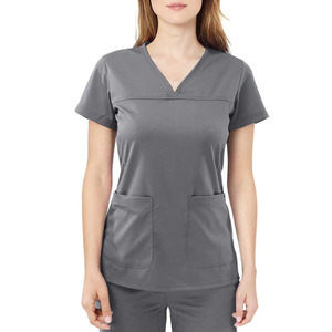 Ensemble de blouses médicales unisexe en coton extensible 4 directions, imperméables, pour usage hospitalier avec détection d'aiguilles - Product Image 1