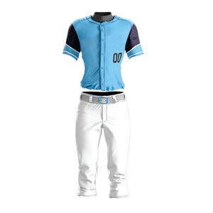 Men's <b>Black</b> Baseball Jersey Short Sleeve Button Front Team Name Sportswear Custom Logo Uniform Top - Product Image 1