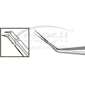 Pinzas de Capsulorrexis Anguladas con Marcas, Incisión de 1.8mm, Instrumento Oftálmico de Acero Inoxidable de Blush Surgical - Product Image 3