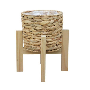 Hot Selling High Quality Natural Water Hyacinth <b>Stand</b> Planter Pot for Home Furniture Decor Garden Direct Vietnam Factory - Product Image 2