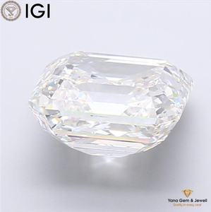 Pure Sparkle 2.00 Carat ASSCHER Cut with IGI Certified CVD Lab Grown <b>Diamond</b> F Color VS2 Clarity for Custom Promise <b>Ring</b> - Product Image 4
