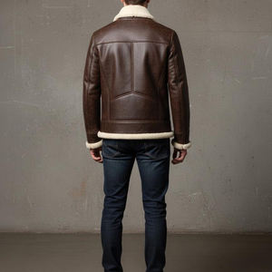 Chaquetas de Cuero Genuino Premium para Hombre, Ropa de Invierno, Chaquetas de Cuero Casuales para Clima Frío, Prendas Exteriores Cómodas y Elegantes - Product Image 2