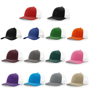 Factory Custom 6 Panel Snapback Blank <b>Plain</b> <b>Baseball</b> Black Trucker <b>Cap</b>, Mesh Trucker Hat - Product Image 1