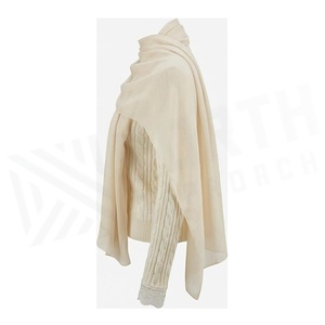 NORTH APPROACH Bufanda Larga de Seda para Mujer, Color Sólido, Elegante Accesorio de Invierno para Uso Diario - Product Image 3