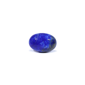 Natural Rough Lapis Lazuli Oval Cut Polished Loose Gemstone Deep Blue with Gold Flecks 7.9 Carat 20mm Wholesale - Product Image 1