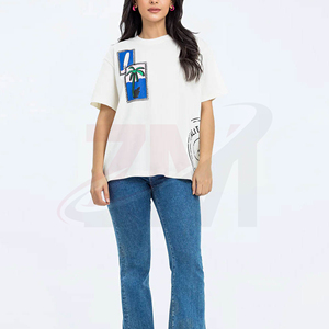 เสื้อผ้าที่ระบายอากาศได้ดีสำหรับการสวมใส่ในชีวิตประจำวันและแฟชั่นสตรีทแวร์ เสื้อยืดพิมพ์ลายสำหรับผู้หญิง เสื้อผ้าลำลองน้ำหนักเบาสำหรับการเดินทาง - Product Image 1