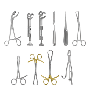 ชุดเครื่องมือผ่าตัดกระดูก 10 ชิ้น ชุดคีมจับกระดูกและยึดกระดูก ผลิตจากเหล็กกล้าไร้สนิมเกรดเยอรมัน - Product Image 1