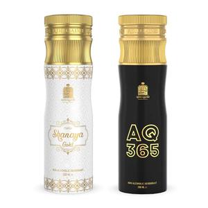 Paquete de 2 Desodorantes Corporales en Aerosol Sin Alcohol Adilqadri Shanaya Gold y Aq 365 de 200 ml Disponibles a un Precio Accesible - Product Image 2
