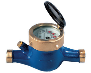 Compteur d'eau multi-jets en laiton à cadran sec de 1/2 à 2 pouces pour eau chaude et froide, sortie d'impulsions en option - Product Image 2