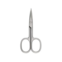 Ciseaux de manucure professionnels Nghia KDM-713, droits, en acier inoxydable de haute qualité, coupe-cuticules, tranchants, en plastique, respectueux de la peau