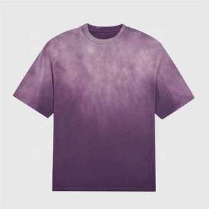 เสื้อยืดคอตตอนคุณภาพสูง ล้างสีแบบแอซิด ทรงโอเวอร์ไซส์ สวมใส่สบาย นุ่ม ทันสมัย สำหรับผู้ชาย พิมพ์ลายตามสั่ง ไซส์พลัส ลดราคาพิเศษ - Product Image 1