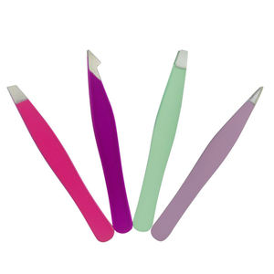 Juego de Pinzas para Cejas de Acero Inoxidable, Pinzas de Punta Inclinada para Cejas - Product Image 6