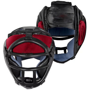 Protège-tête Unisexe en Cuir de Vachette Respirant Personnalisable avec Logo – Équipement de Protection Stylé pour Boxe, MMA et Sparring avec Fermeture Auto-agrippante - Product Image 1