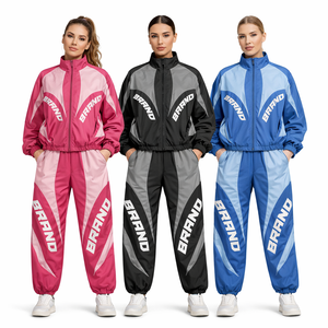 Conjunto Deportivo de Nylon Otoño 2026 con Logotipo de Marca Personalizado, Dos Piezas, Cierre de Cremallera, Transpirable, Ligero, Resistente al Viento, para Hombre - Product Image 5