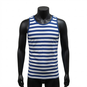 Débardeur de fitness pour hommes à séchage rapide, en maille unie, imprimé, pour musculation, personnalisé, en coton et élasthanne respirant - Product Image 1