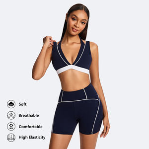 Ensemble de sport 3 pièces pour femme à séchage rapide, respirant et uni, comprenant un legging, une veste de compression et un soutien-gorge de sport, idéal pour le yoga et la gym - Product Image 1