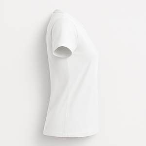 เสื้อยืดคอกลมแขนสั้นผ้าฝ้ายใยไผ่สำหรับผู้หญิง สีพื้น แห้งเร็ว ระบายอากาศดี เหมาะสำหรับฤดูร้อน - Product Image 3