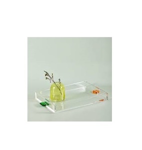 Best Manufacturer Handmade Eco-Friendly Waterproof <b>Square</b> Acrylic Serving Tray Traditional Design Multi-Functional <b>Kitchen</b> Home - Product Image 1