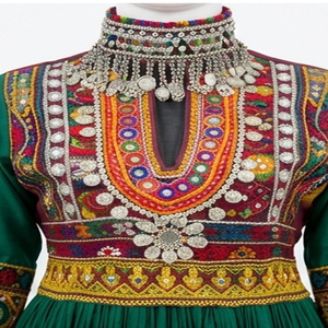 Vestidos Afganos Kuchi Hechos a Mano de Alta Calidad, Vestidos Tradicionales de Viscosa para Mujer, Largos hasta el Suelo, Vestidos Afganos Kuchi de Verano - Product Image 5
