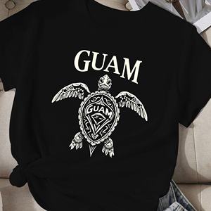 Camiseta cómoda para mujer con diseño de tortuga tribal GUAM - Product Image 3