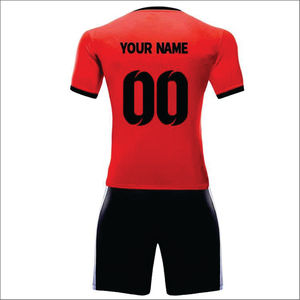 ชุดฟุตบอลแบบสั่งทำพิเศษสำหรับทีมชายและหญิง เสื้อทีมฟุตบอล ชุดแข่งฟุตบอล ฤดูใบไม้ผลิ ผ้าสแปนเด็กซ์ผสมคอตตอน ระบายอากาศได้ดี ปรับแต่งด้านหน้าได้ - Product Image 4