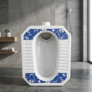 Modern Medium Deep <b>Ceramic</b> Squatting <b>Pan</b> White Toilet WC Floor Mount Sanitary Ware For Middle East Africa - Product Image 6