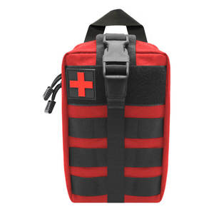 Pochette tactique de premiers secours MOLLE, sac médical compact, pochette utilitaire IFAK détachable, sac à dos de sport d'urgence en nylon imperméable pour l'extérieur - Product Image 5