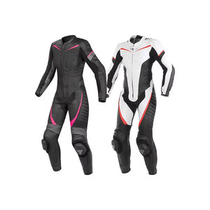 Traje de Motociclismo de Cuero Personalizado, Diseño Personalizado en Blanco y Negro, Traje de Motociclista de Carreras Rápido - Product Image 1