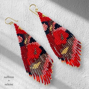 Boucles d'oreilles perlées style Héritage, design Legacy, finition lisse, prix usine en gros - Product Image 5