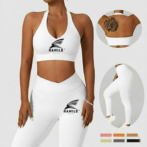 Leggings de yoga et de fitness pour femme, tendance 2026, personnalisés, à motif uni, coupe ajustée avec taille élastique - Product Image 3