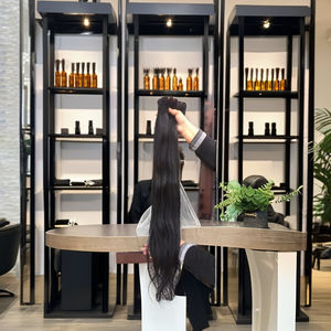 Venta al por mayor indio recto Remy extensiones de cabello precio de fábrica en la cutícula alineados virgen paquetes de cabello humano de onda suelta profunda estilos - Product Image 2