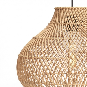 Lámpara de Techo de Ratán Hecha a Mano, Diseño Costero Moderno, Cubiertas de Lámparas para Hoteles, Restaurantes y Espacios Comerciales - Product Image 2