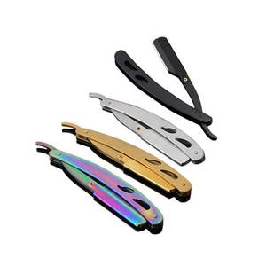 Navaja de barbero reutilizable, herramienta de afeitado de acero inoxidable duradera para cuidado profesional y personal - Product Image 4