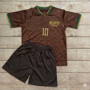 REXFIT SPORTS Men Custom Sports Uniform Set Training Jersey Shorts Football Team Breathable <b>Performance</b> <b>Wear</b> OEM Manufacturer - Product Image 5