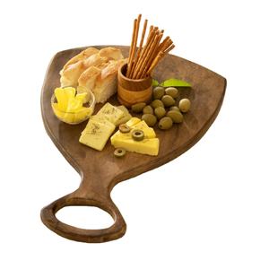 Tabla de cortar rectangular de madera antigua de moda, 43x29.5x1.5cm, gruesa, con mango antideslizante, apta para lavavajillas, ecológica y duradera. - Product Image 4