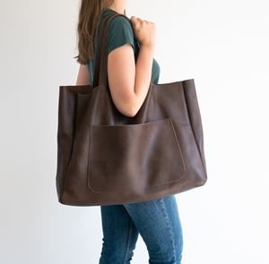 Women's Genuine Leather <b>Vintage</b> Waterproof <b>Tote</b> <b>Bag</b> Customizable Color & Logo High Quality LTB-0116 - Product Image 6