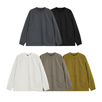 Kaos Rajut Pria Lengan Pendek O-Neck Warna Solid Ukuran Besar Atasan Kasual Ramah Lingkungan untuk Aktivitas Luar Ruangan Hitam Abu-abu