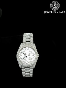 Montre en diamant glacé blanc de haute qualité pour hommes ou cadeaux et promotions, disponible à un prix abordable - Product Image 1