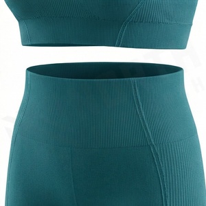 Conjunto de Leggings y Sujetador Deportivo Fácil de Usar, Tejido Elástico Activo, Ofrece Opciones de Color Personalizadas, Ajuste Estable, Ropa Deportiva para Gimnasio - Product Image 5