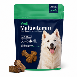 Compléments multivitaminés bio premium à croquer avec probiotiques 4B pour chiens et chats – Vitamines et minéraux complets pour la croissance, la santé de la peau et du pelage, et l'immunité - Product Image 1