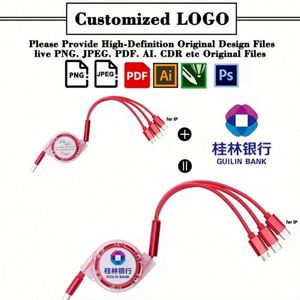 Cable de Datos 3 en 1 Tipo-C de 100 cm con Carga Rápida 3A, Personalizado con Logotipo, para Teléfonos Móviles Android, Venta al Por Mayor para Regalos Promocionales - Product Image 4