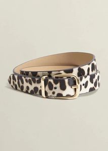 Cowhide Leather Vintage Casual <b>Belt</b> with Rectangular Steel Pin Buckle 3.5cm Width 125cm Length - Product Image 4