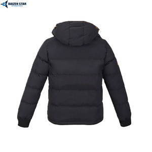 Chaqueta Acolchada de Lana Impermeable, Cortavientos y Ecológica con Cierre, Relleno de Poliéster Sólido, Ligera y Cálida para Uso Urbano - Product Image 2