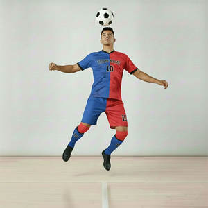 Uniforme de Fútbol Personalizado de Alta Calidad, 100% Poliéster, Impresión por Transferencia de Calor, Transpirable, de Secado Rápido, Unisex para Adultos - Product Image 2